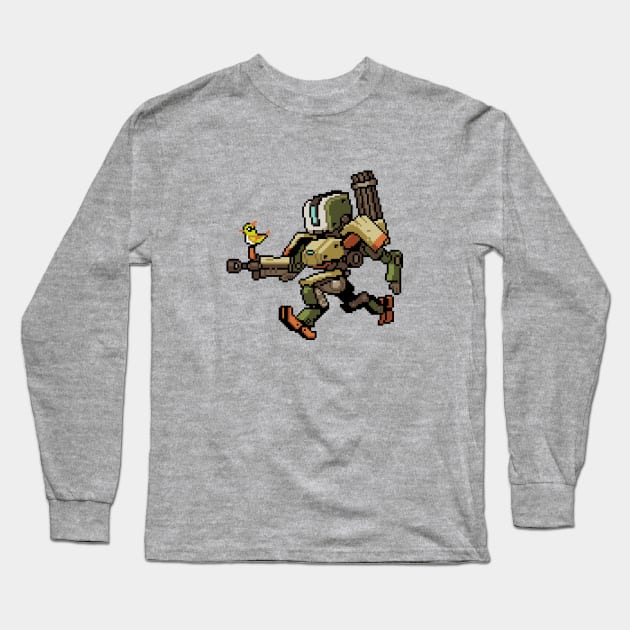 Overwatch - 16Bit Bastion Long Sleeve T-Shirt by wyckedguitarist